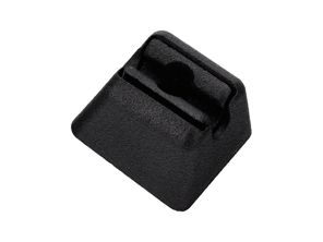 Sun visor support clip, Black, 18mm. Porsche 911 / 964 / 993 / 928 - 9117313310070B, 91173133100 - 911 731 331 00 L