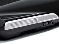 Replaceable side blades for Porsche Performance roof box, in Carrara White Metallic. Porsche 991 / 992 - 9Y0044871, 9Y0044870, 9Y0044871A, 9Y0044871B, 9Y0044871C