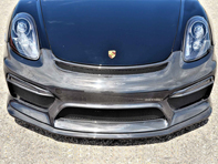 Front bumper and spoiler, carbon fibre. Porsche 981 Cayman GT4 - 981505010 - SF/C/981-505-010
