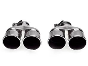 Quad tail pipe set Porsche 997.1 Carrera 2004-2008 - 04100511029, 04100511047