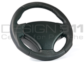 Steering Wheel Hawk - Black - Leather / Carbon  - RAID - 710220, 710221, 710222