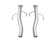 Sports exhaust catalytic converter bypass tubes Porsche Cayenne S - 04090581307