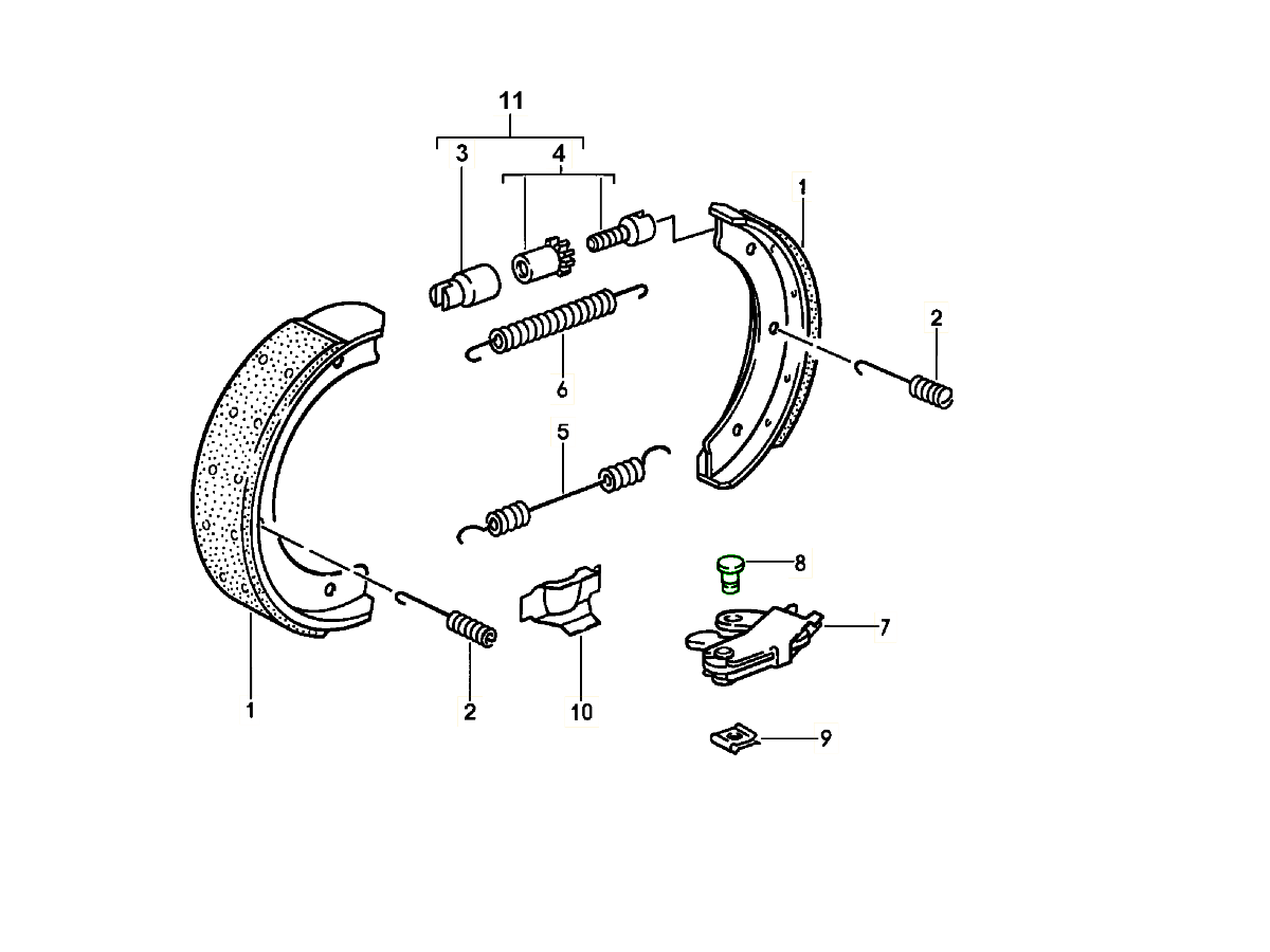 Porsche 924 968 944 Lock pin for handbrake spreader 477609459A