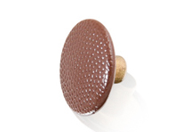 Push button for luggage compartment lining, Chestnut Brown. Porsche 968 - 999591885139QA, 99959188513