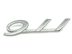 911 - Angled chrome badge for Porsche 911 1965-66 - 90155930320