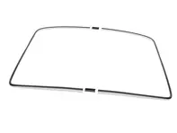 Rear window trim set black (4 pieces). Porsche 911 74-89 - 911287-140, 9115459110070K, 9115459120070K, 9115419210170K, 90154591128, 90154591228