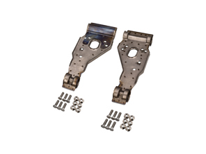 Exhaust support brackets in Titanium for Porsche 996 / 997 - 99611122702, 99611122802, 99611122703, 99611122803, 99611122700, 99611122701, 99611122800, 99611122801, 99611123702, 99611123802, 99611123703, 99611123803, 99611123704, 99611123804