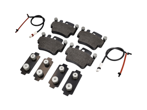 FRONT Brake pads, sensors, shims kit Porsche Boxster 986 S 3.2L Textar - 99635294903, 99635108802, 99661236501