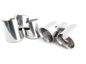 AWE Exhaust Polished Silver quad tips for Porsche 997.2 Turbo / Turbo S - 3810-42010, 3810
