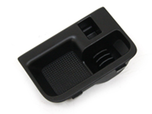 Centre console insert, Satin black. Porsche 997 / Boxster / Cayman - 9975535750201C