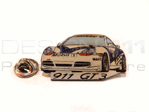 Pin Badge 'Porsche 911 GT3' White
