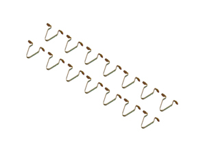 Door moulding clip, SET OF 14. Porsche 911/964/993 1965-98 - 99959132601, 99959132602 - 9400032, 1686550100, 1686550200