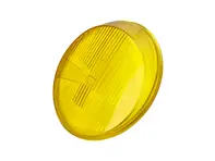 Headlamp yellow glass H4. Porsche 911 / 964 RHD - 91163192703, 1 305 614 006