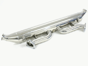 Exhaust Catalytic Converter Pipes 100 Cell Bishoff Porsche 993   DesignTek