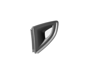 Rear quarter window air vent. Porsche Cayman GT4 RS Weissach Package - 982853989AA3G, 982853990AA3G