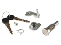 Door handle lock with lock cylinder and keys. Porsche 911 1973-86 - 91153194300, 91153194329, 91153194400, 91153194429 - 1687151170, 1687151180