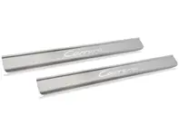 Door sill trim with Carrera lettering, stainless steel. Porsche 996 C2 / C4 - 99655198401, 99655198491, 996551984GT2, 99655198403