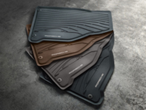Rubber floor mats. Porsche 992 (911) RHD - Right hand drive - 992044801, 9920448011E0, 992044801OS1, 992044801OH7, 992044801OU6