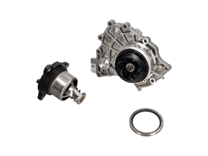 Water pump & thermostat insert kit. Porsche 9YA Cayenne / 971 Panamera V8 4.0ltr - 9A712168800, 9A110655900, 0PB121688, PAB121014C, 9A712101402, 9A712101403, PAB121014, PAB121014A, PAB121014B, PAB121115A, PAB121115C, PAB121115D, 9A712111500