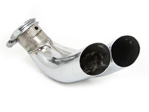 Exhaust dual tail pipe trim for Porsche 993 Turbo - 99311198103, 99311198203