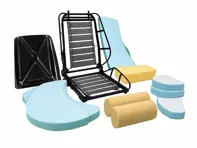 Seat Frame and Foam Kit with for Standard 3-Point Belts Monte Carlo. Porsche 911 / 914