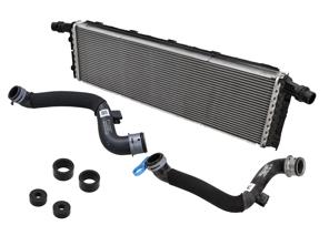 Radiators and pipes replacement kit for Porsche 981 Boxster Spyder 2016 / 981 Cayman GT4 2016 - 99110613801, 99110613802, 98110663890, 98110663990, 99110653701, 99110653802