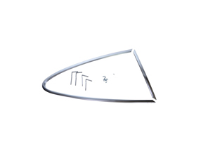 1/4 window frame Chrome, RIGHT. Porsche 911 68-77 Coupe - 90154301625