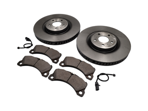 Front brakes disc Ø: 350 mm and brake pads package Porsche Macan 3.0L - 95B615301T, 95B615302R, 971698151AD, 95B907253