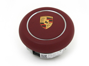 Steering wheel air bag in Bordeaux Red. Porsche 991 - 9P1880201ROG6, 9P1880201R, 9P1880201L, 9P1880201LOG6