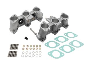 PMO induction 50x42mm inlet manifold set for 50mm carburettor. Porsche 911 with race ported CIS cylinder heads - PM-O913-0