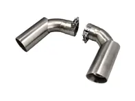 Exhaust Tail pipes Double Walled Slash Cut for Porsche 911 1975-89