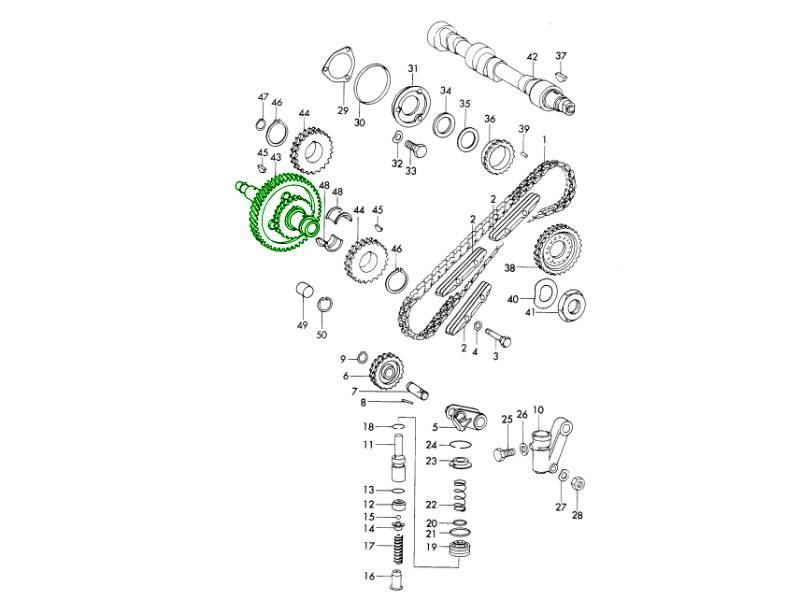 Porsche Camshaft Dowel Pin – Genuine 911 930 964 993 914-6 – 6H8X14 #90024300100