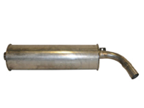 Rear exhaust muffler box. Mercedes SL W121 01/1955 - 12/1963 *Dansk - 8708923500, 1214910301, 122355402, 1804910801 - A1214910301, A122355402, A1804910801, ME-44820, ME-44820