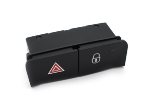 Emergency light switch, central locking system. Porsche 982 Boxster / 982 Cayman / 991 - 99161333201A05, 99161333200A05
