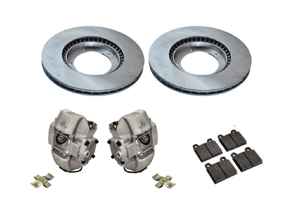 Front brake aluminium S caliper, disc and brake pad kit. Porsche 911 - 477405083A, 477405083D, 91135104120, 91135195009, 91135195007, 91135193500, 91135193600