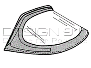 Targa Rear Soft Window. Porsche 911 / 912 67-69 - 90156508740
