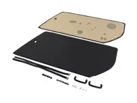 RS / RSA / Backdate Style Door panels in Black Vinyl for Porsche 911 / 912E / 930 / 964 / 993 1974-96