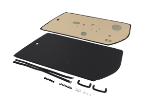 RS / RSA / Backdate Style Door panels in Black Vinyl for Porsche 911 / 912E / 930 / 964 / 993 1974-96