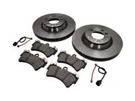 Front Brake Pads and Brake Disc Package. Porsche Cayenne 955 V8 - 95535140151, 95535140251, 95535193916, 95561236502