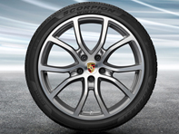 21' Cayenne Exclusive Design Alloy Wheels & Winter Tyres Original Porsche - 9Y0044600J, 9Y0044610J