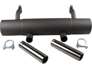 Exhaust muffler / silencer rear box. Porsche 356 A/B/C - 1620603100, PO-92104, 61611101005