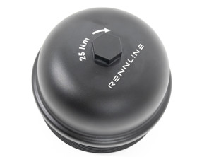 Rennline billet aluminium oil filter housing cap. Porsche 997 / 991 / 970 Panamera V8 / Cayenne V8 - 94810702200 - M52
