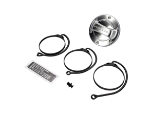 Fuel tank cap. Aluminium Look. Porsche 981 Boxster / 981 Cayman / 991 / Cayenne / Panamera / Macan / 718 Boxster / 718 Cayman - 00004400190
