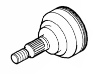 CV joint outer. Porsche 970 Panamera - 97033203100, 97033203101