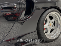 MagnaFin Magnetic Stone Guards. Porsche 996 Turbo / GT2 2001-05 with Techart side skirts - MF996T+TCFHE, MF996T+TDBHE