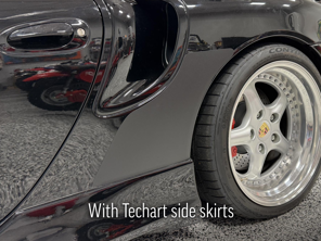 MagnaFin Magnetic Stone Guards. Porsche 996 Turbo / GT2 2001-05 with Techart side skirts - MF996T+TCFHE, MF996T+TDBHE