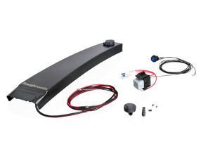 B-pillar trim with power supply cable set, Black. Porsche 957 Cayenne 2008-10 - PCG559320B