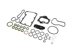 Oil sump and Oil filter console gasket set for Porsche 955 Cayenne V8 4.5L S / Turbo - 94810717500, 94810720101, 94810612303, 94810640101, 99970750240, 94810714403, 94810119702, 94810774000