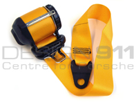 Seat Belts Front Coupe in YELLOW. Porsche Cayman 987C - 98780303303V02, 98780303305V02