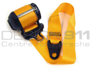 Seat Belts Front Coupe in YELLOW. Porsche Cayman 987C - 98780303303V02, 98780303305V02